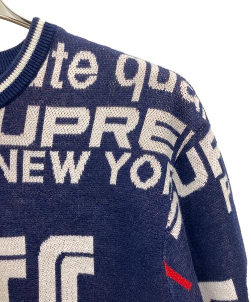 SUPREME（シュプリーム）SUPREME (シュプリーム) 厚手ニット ネイビー サイズ:Ｍの古着・服飾アイテム