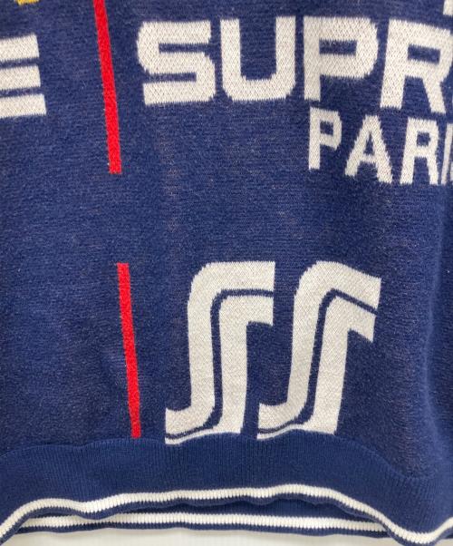SUPREME（シュプリーム）SUPREME (シュプリーム) 厚手ニット ネイビー サイズ:Ｍの古着・服飾アイテム