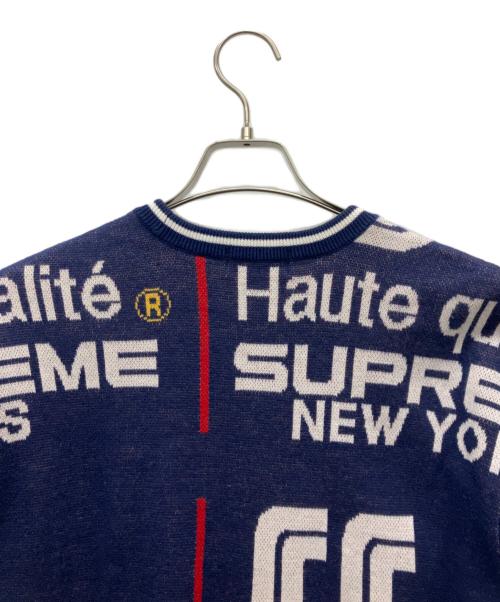 SUPREME（シュプリーム）SUPREME (シュプリーム) 厚手ニット ネイビー サイズ:Ｍの古着・服飾アイテム