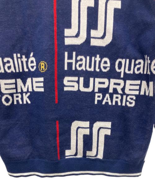 SUPREME（シュプリーム）SUPREME (シュプリーム) 厚手ニット ネイビー サイズ:Ｍの古着・服飾アイテム