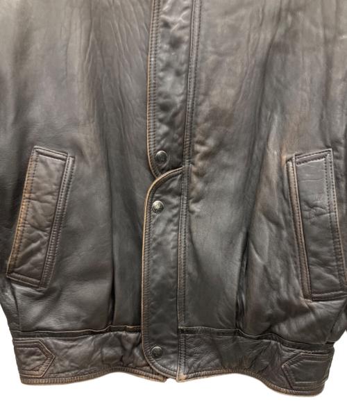 EXPEDITION by ROBERT COMSTOCK（エクスペディション ロバートコムストック）EXPEDITION by ROBERT COMSTOCK (エクスペディション ロバートコムストック) ラムレザージャケット ダークブラウン サイズ:38の古着・服飾アイテム