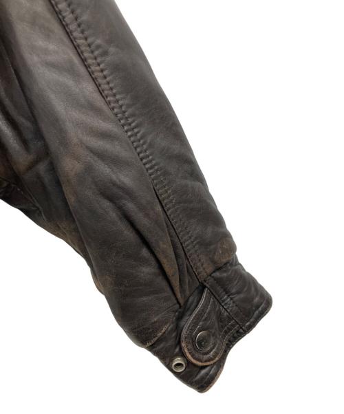 EXPEDITION by ROBERT COMSTOCK（エクスペディション ロバートコムストック）EXPEDITION by ROBERT COMSTOCK (エクスペディション ロバートコムストック) ラムレザージャケット ダークブラウン サイズ:38の古着・服飾アイテム