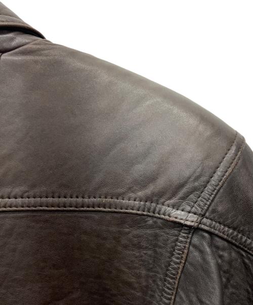 EXPEDITION by ROBERT COMSTOCK（エクスペディション ロバートコムストック）EXPEDITION by ROBERT COMSTOCK (エクスペディション ロバートコムストック) ラムレザージャケット ダークブラウン サイズ:38の古着・服飾アイテム