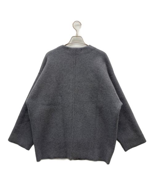 JOURNAL STANDARD（ジャーナルスタンダード）JOURNAL STANDARD (ジャーナルスタンダード) ダブルフェイスコクーンカーディガン グレー サイズ:FREEの古着・服飾アイテム