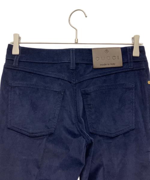 GUCCI（グッチ）GUCCI (グッチ) コーデュロイパンツ ネイビー サイズ:38の古着・服飾アイテム
