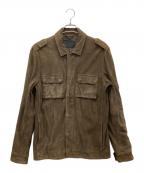 ALL SAINTSオールセインツ）の古着「スウェードジャケット」｜ブラウン