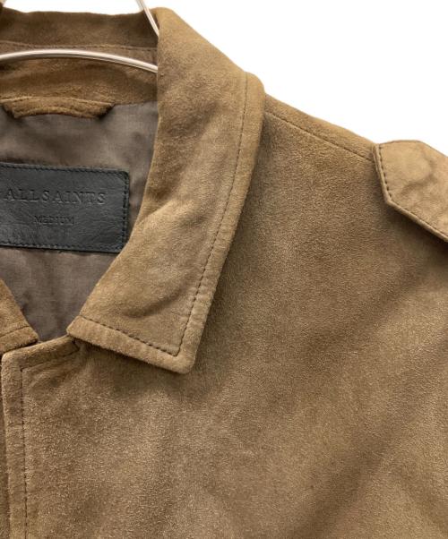 ALL SAINTS（オールセインツ）ALL SAINTS (オールセインツ) スウェードジャケット ブラウン サイズ: Mの古着・服飾アイテム