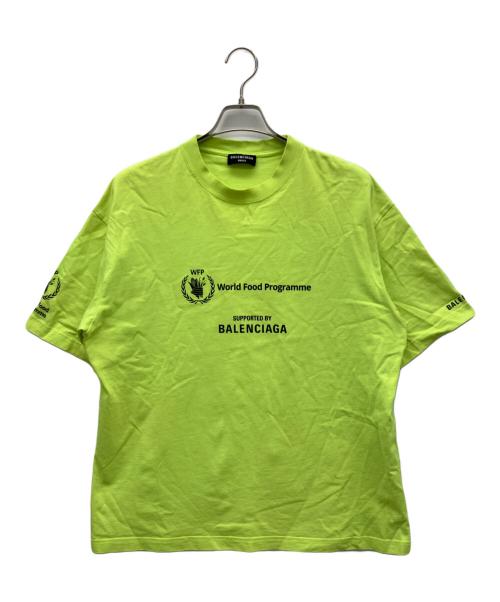 BALENCIAGA（バレンシアガ）BALENCIAGA (バレンシアガ) WFP (ダブルューエフピー) 半袖カットソー イエロー サイズ:Lの古着・服飾アイテム