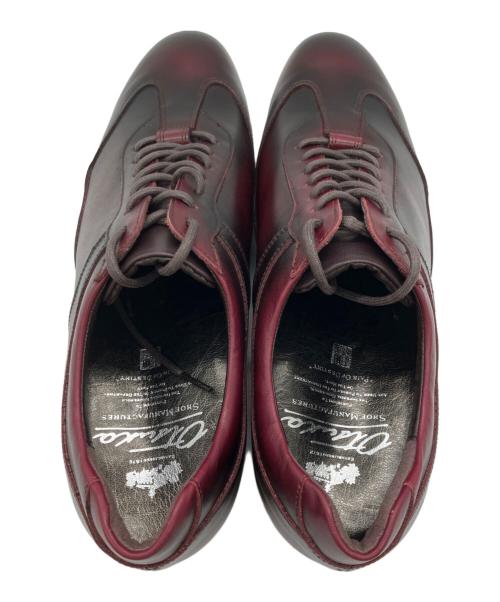 Otsuka（オオツカ）Otsuka (オオツカ) レザースニーカー バーガンディー サイズ:26の古着・服飾アイテム