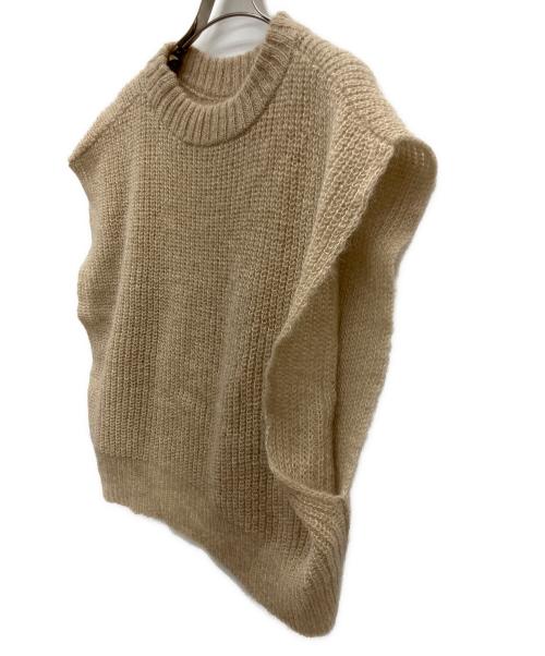 中川政七商店（ナカガワマサシチショウテン）中川政七商店 (ナカガワマサシチショウテン) ニットベスト ベージュ サイズ:FREEの古着・服飾アイテム