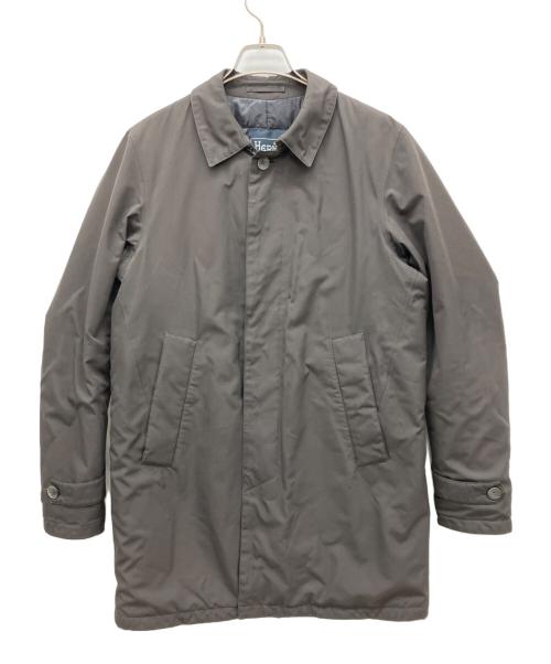 HERNO（ヘルノ）HERNO (ヘルノ) ゴアテックス ラミナー Laminarステンカラーコート ブラウン サイズ:46の古着・服飾アイテム