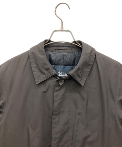 HERNO（ヘルノ）HERNO (ヘルノ) ゴアテックス ラミナー Laminarステンカラーコート ブラウン サイズ:46の古着・服飾アイテム