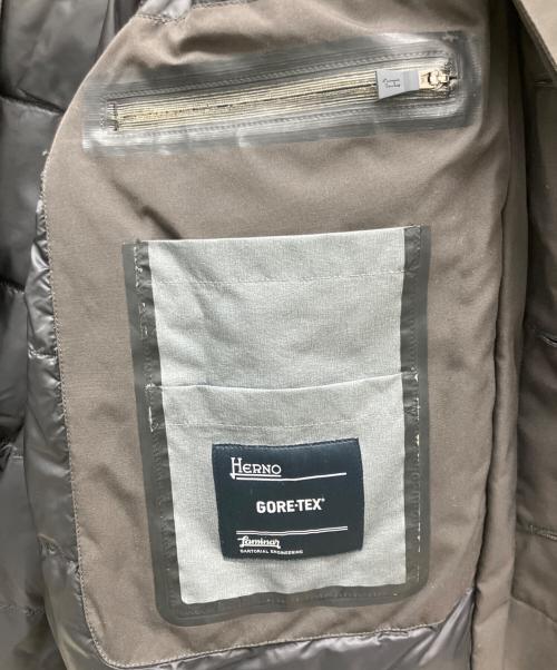 HERNO（ヘルノ）HERNO (ヘルノ) ゴアテックス ラミナー Laminarステンカラーコート ブラウン サイズ:46の古着・服飾アイテム