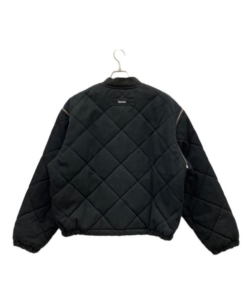 SUPREME（シュプリーム）SUPREME (シュプリーム) Zip-Off Sleeve Quilted Bomber Jacket ブラック サイズ:Mの古着・服飾アイテム