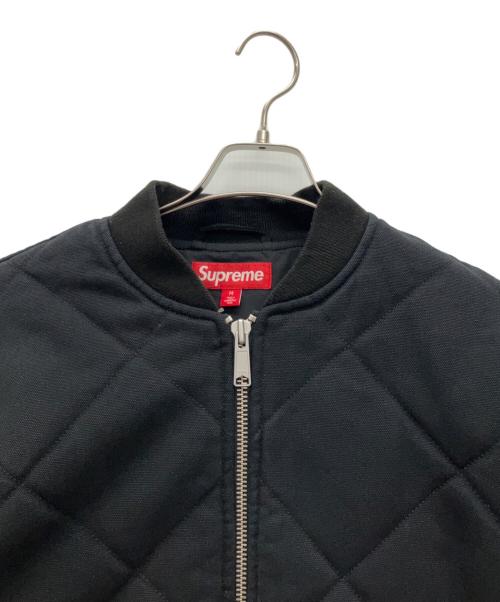 SUPREME（シュプリーム）SUPREME (シュプリーム) Zip-Off Sleeve Quilted Bomber Jacket ブラック サイズ:Mの古着・服飾アイテム