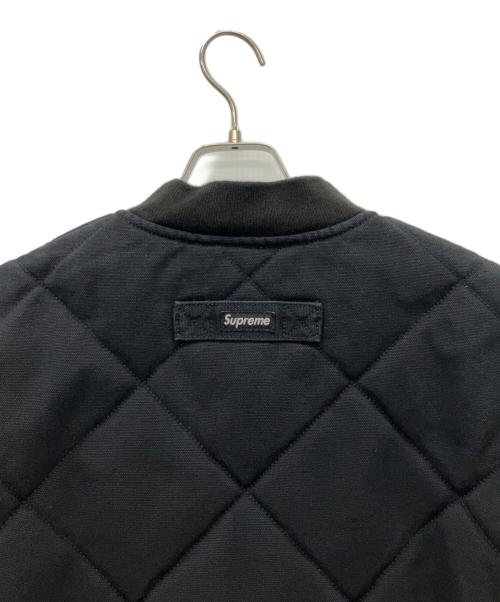 SUPREME（シュプリーム）SUPREME (シュプリーム) Zip-Off Sleeve Quilted Bomber Jacket ブラック サイズ:Mの古着・服飾アイテム
