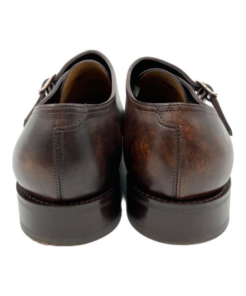 JOHN LOBB（ジョンロブ）JOHN LOBB (ジョンロブ) ダブルモンクストラップシューズ ブラウン サイズ:8　1/2の古着・服飾アイテム