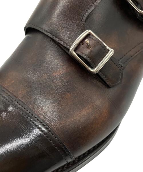 JOHN LOBB（ジョンロブ）JOHN LOBB (ジョンロブ) ダブルモンクストラップシューズ ブラウン サイズ:8　1/2の古着・服飾アイテム