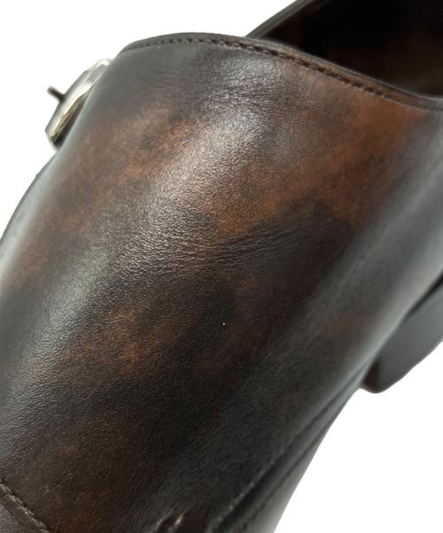JOHN LOBB（ジョンロブ）JOHN LOBB (ジョンロブ) ダブルモンクストラップシューズ ブラウン サイズ:8　1/2の古着・服飾アイテム
