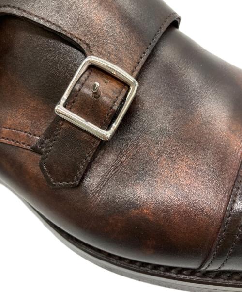 JOHN LOBB（ジョンロブ）JOHN LOBB (ジョンロブ) ダブルモンクストラップシューズ ブラウン サイズ:8　1/2の古着・服飾アイテム