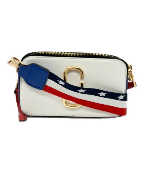 MARC JACOBS（マークジェイコブズ）MARC JACOBS (マークジェイコブズ) ショルダーバッグ ホワイト×レッドの古着・服飾アイテム