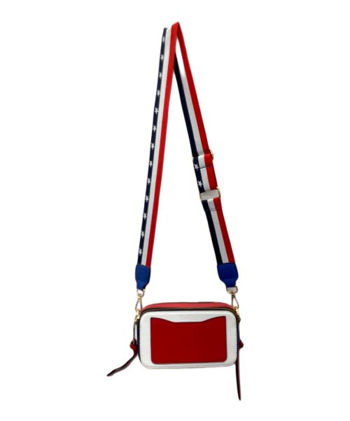 MARC JACOBS（マークジェイコブズ）MARC JACOBS (マークジェイコブズ) ショルダーバッグ ホワイト×レッドの古着・服飾アイテム