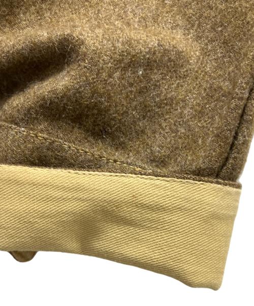 -（-）- (-) バトルドレスジャケット ブラウン サイズ:16の古着・服飾アイテム