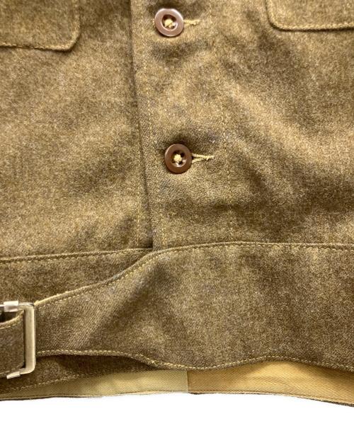 -（-）- (-) バトルドレスジャケット ブラウン サイズ:16の古着・服飾アイテム