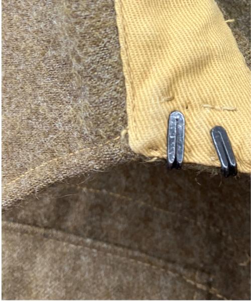 -（-）- (-) バトルドレスジャケット ブラウン サイズ:16の古着・服飾アイテム