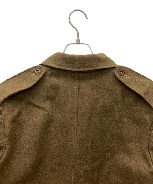 -（-）- (-) バトルドレスジャケット ブラウン サイズ:16の古着・服飾アイテム