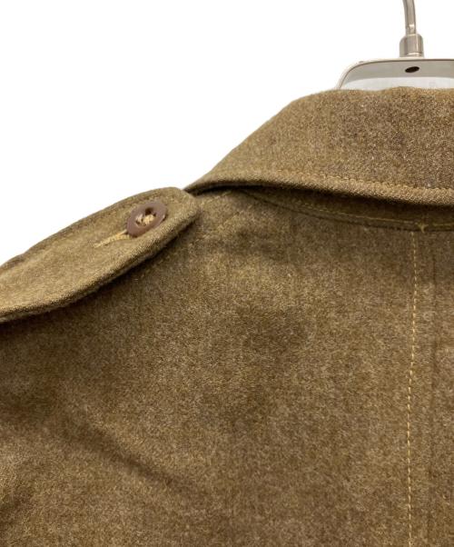 -（-）- (-) バトルドレスジャケット ブラウン サイズ:16の古着・服飾アイテム