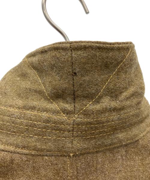 -（-）- (-) バトルドレスジャケット ブラウン サイズ:16の古着・服飾アイテム