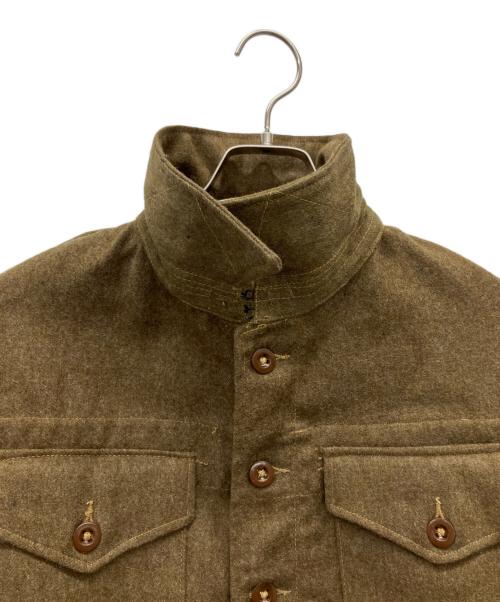 -（-）- (-) バトルドレスジャケット ブラウン サイズ:16の古着・服飾アイテム