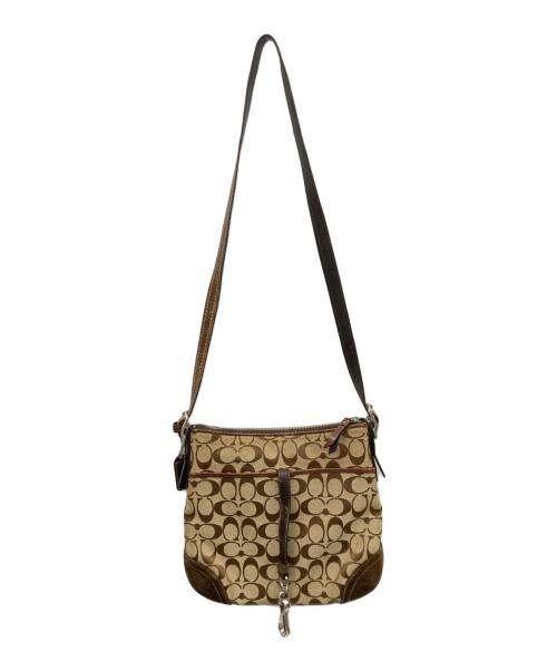 COACH（コーチ）COACH (コーチ) ショルダーバッグ ブラウン×ベージュの古着・服飾アイテム