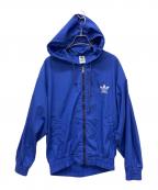 adidasアディダス）の古着「90sジップパーカー」｜ブルー