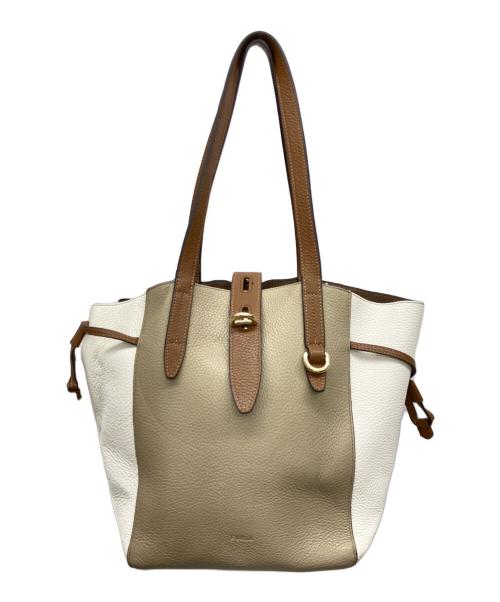 FURLA（フルラ）FURLA (フルラ) NETトートバッグ ブラウンの古着・服飾アイテム