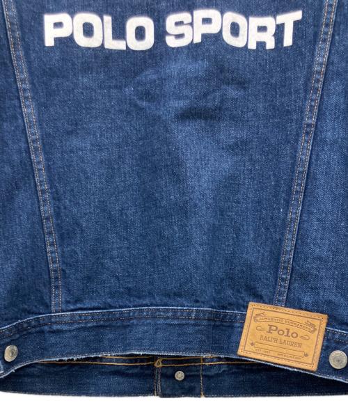 POLO SPORT（ポロスポーツ）POLO SPORT (ポロスポーツ) 星条旗 90’Sデニムジャケット インディゴ サイズ:S 未使用品の古着・服飾アイテム