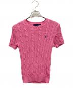 POLO RALPH LAURENポロ・ラルフローレン）の古着「薄手ニット」｜ピンク
