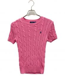 POLO RALPH LAUREN（ポロ・ラルフローレン）の古着「薄手ニット」｜ピンク
