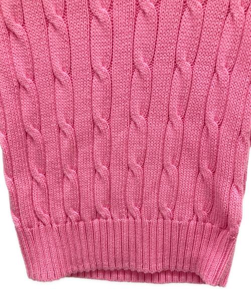 POLO RALPH LAUREN（ポロ・ラルフローレン）POLO RALPH LAUREN (ポロ・ラルフローレン) 薄手ニット ピンク サイズ:XSの古着・服飾アイテム