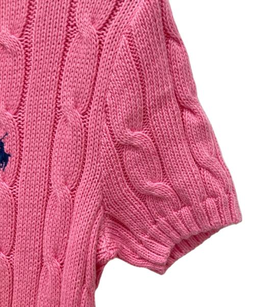POLO RALPH LAUREN（ポロ・ラルフローレン）POLO RALPH LAUREN (ポロ・ラルフローレン) 薄手ニット ピンク サイズ:XSの古着・服飾アイテム