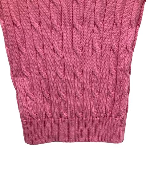 POLO RALPH LAUREN（ポロ・ラルフローレン）POLO RALPH LAUREN (ポロ・ラルフローレン) 薄手ニット ピンク サイズ:XSの古着・服飾アイテム