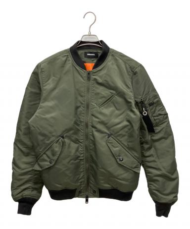 中古・古着通販】DIESEL (ディーゼル) MA-1ジャケット カーキ サイズ:L