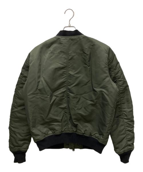 DIESEL（ディーゼル）DIESEL (ディーゼル) MA-1ジャケット カーキ サイズ:Lの古着・服飾アイテム