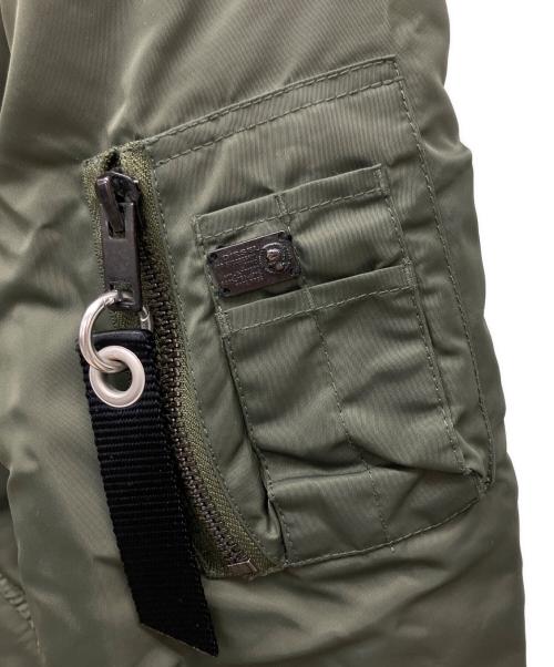 DIESEL（ディーゼル）DIESEL (ディーゼル) MA-1ジャケット カーキ サイズ:Lの古着・服飾アイテム