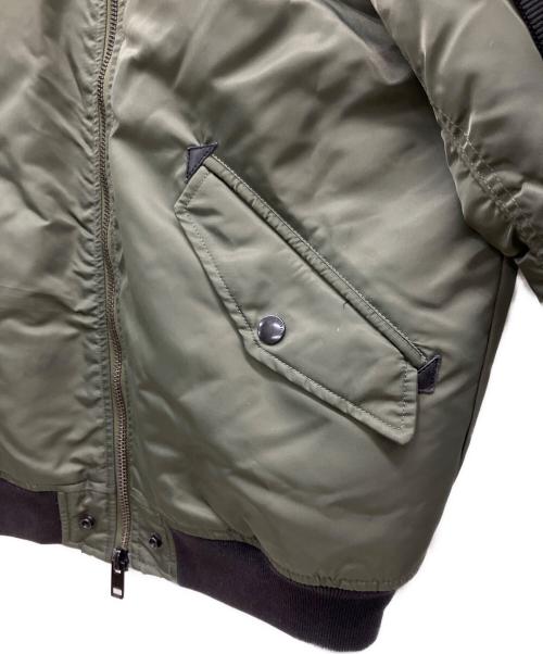 DIESEL（ディーゼル）DIESEL (ディーゼル) MA-1ジャケット カーキ サイズ:Lの古着・服飾アイテム