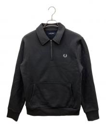 FRED PERRY（フレッドペリー）の古着「ハーフジップスウェット」｜グレー