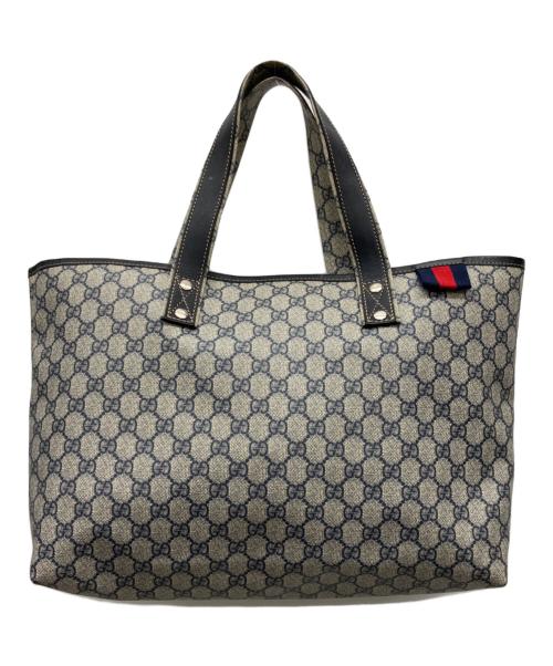 GUCCI（グッチ）GUCCI (グッチ) トートバッグ ネイビーの古着・服飾アイテム