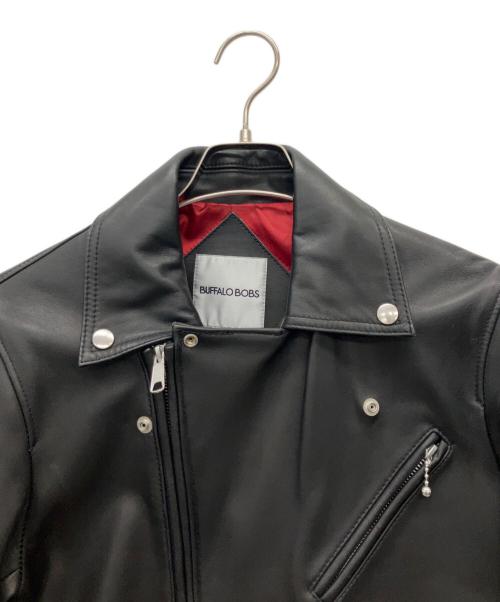 BUFFALO BOBS（バッファローボブズ）BUFFALO BOBS (バッファローボブズ) ラムレザージャケット ブラック サイズ:2の古着・服飾アイテム