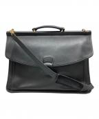 COACHコーチ）の古着「レザーブリーフケース」｜ブラック